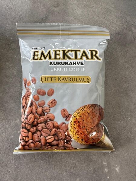 10 Adet çifte kavrulmuş Emektar Kahve 100 gr.